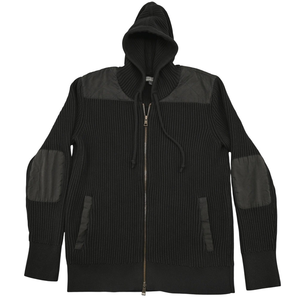 100% Cotton LL Bean Signature Men L Rare Archival Full Zip Hooded Sweater Jacket